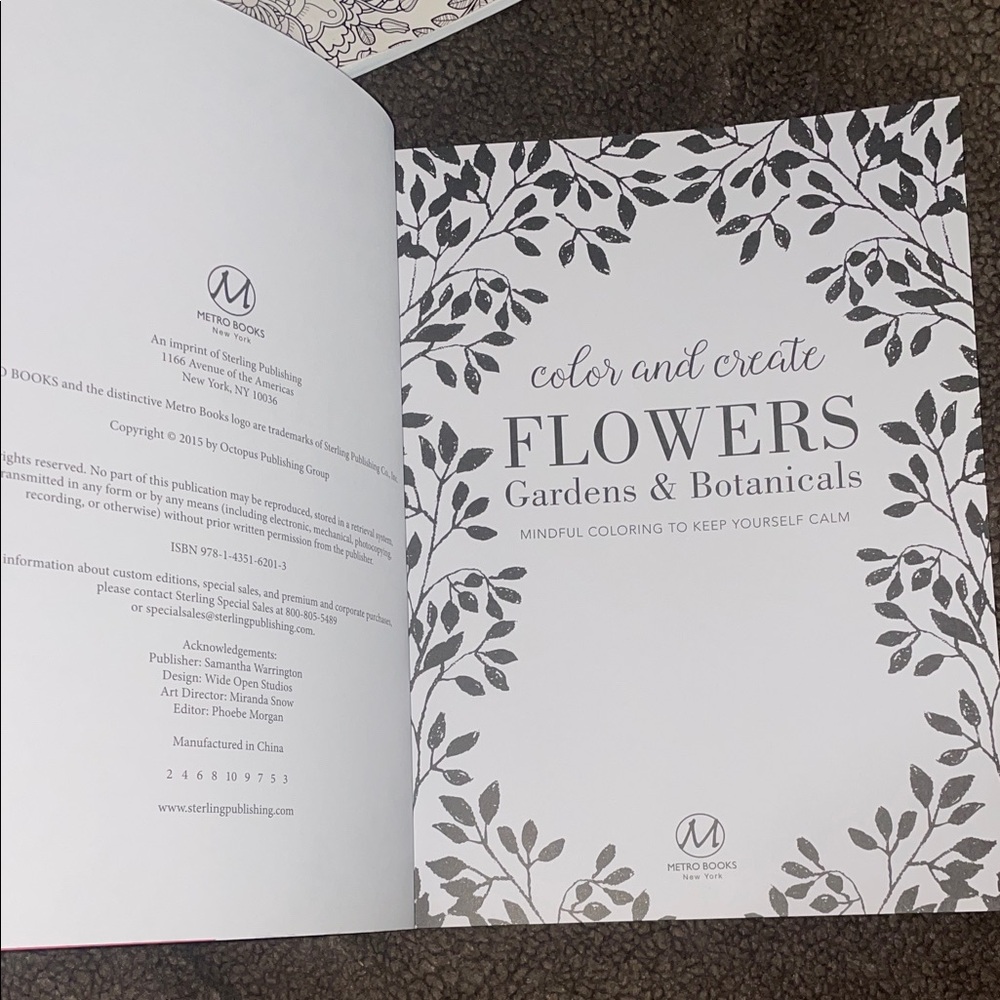 Color and Create Flowers Coloring Book - Picture 5 of 6